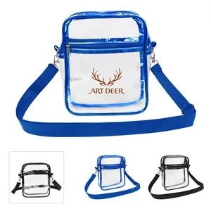 Stadium Approved Clear PVC Crossbody Bag