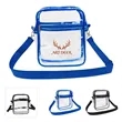 Stadium Approved Clear PVC Crossbody Bag | https://www.bestnamebadges.com
