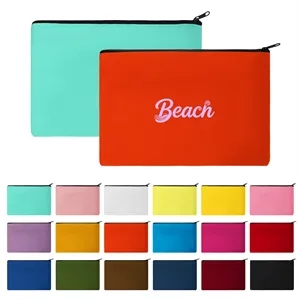Multipurpose Canvas Cosmetic Bag Zipper Pouch