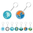 2.5" Custom Round Acrylic Keychain | https://www.bestnamebadges.com