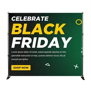 8'x10' Adjustable Backdrop Step And Repeat Banner Stand