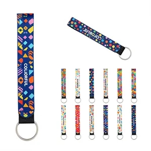 Portable Full Color Neoprene Wrist Keychain