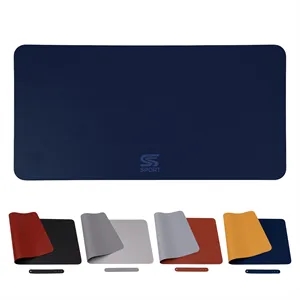 23.6"x11.8" Two Tone PU Leather Mouse Pad Desk Mat