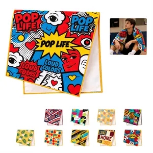 60"x30" Full Color Custom Beach Towel 400GSM