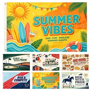 3'x5' Single Sided Full Color Polyester Outdoor Flag