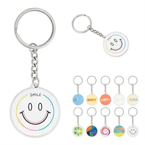 1.5" Custom Round Clear Acrylic Keychain