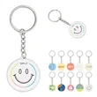 1.5" Custom Round Clear Acrylic Keychain | https://www.bestnamebadges.com