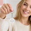 1.5" Custom Round Clear Acrylic Keychain | https://www.bestnamebadges.com