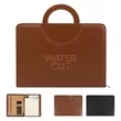 PU Leather Business Portfolio Binder W/ Zipper | https://www.bestnamebadges.com