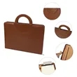 PU Leather Business Portfolio Binder W/ Zipper | https://www.bestnamebadges.com