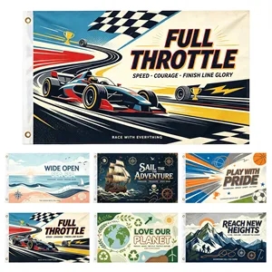 5'x8' Large Double Sided Full Color Polyester Flag