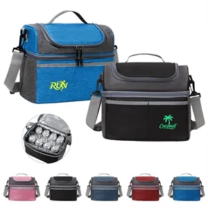 Double Layer Insulated Cooler Bag Lunch Box
