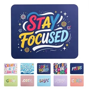 Rectangle Mouse Pad W/ Non Slip Rubber Base