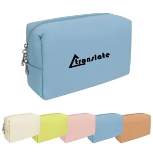 Puffy Nylon Waterproof Travel Makeup Bag