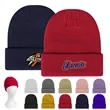 Classic Acrylic Ribbed Knit Beanie Hat W/ Cuff | https://www.bestnamebadges.com