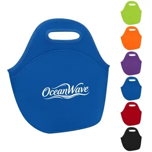 Insulated Neoprene Lunch Bag W/ Zipper