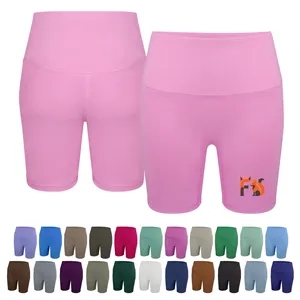 Women's High Waist Yoga Shorts W/ Inner Pocket