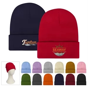 Satin Lined Cuffed Knit Beanie