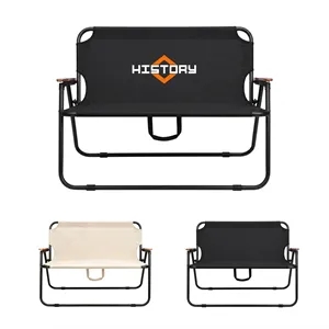 550lbs Folding Double Camping Chair Oversized Loveseat