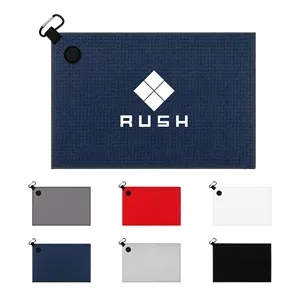 15.7"x23.6" Magnetic Waffle Golf Towel W/ Carabiner
