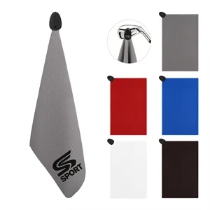 Portable Magnetic Waffle Golf Towel 15.7"x23.6"