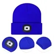 Custom Cuffed Knit Beanie With LED Light | https://www.bestnamebadges.com