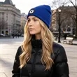 Custom Cuffed Knit Beanie With LED Light | https://www.bestnamebadges.com