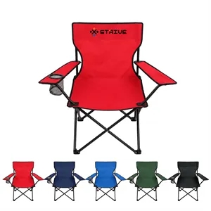 Premium Folding Beach Chair W/ Net Cup Holder
