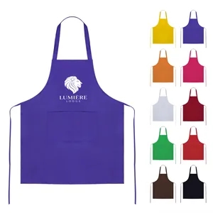 Unisex Poly Cotton Chef Apron W/ 2 Pockets