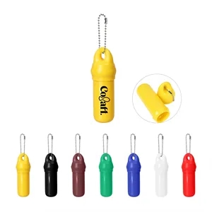 Floating Keychain Promotional Keytainer W/ Beaded Chain