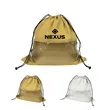 Drawstring Dust Bag For Handbag W/ Clear Window | https://www.bestnamebadges.com