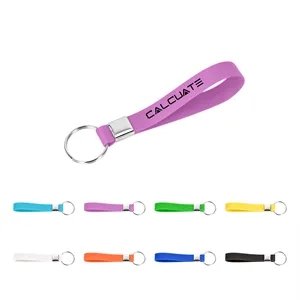 1/2"W Silicone Wristlet Keychain For Car Key