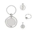 1.4" Round Metal Spinning Keychain Key Tag | https://www.bestnamebadges.com