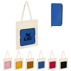 Collapsible Canvas Shopping Tote Bag 13.4"x15.3"