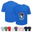 Basic Unisex Drop Shoulder Crewneck Cotton T Shirts | https://www.bestnamebadges.com