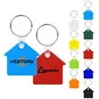 House Shaped PVC Keychain Key Tag | https://www.bestnamebadges.com