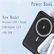 10000mAh Magnetic Wireless Power Bank with LED Display | https://www.bestnamebadges.com