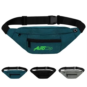 Waterproof 3 Zippered Crossbody Belt Bag For Running