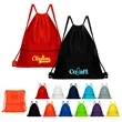 Polyester Sports Drawstring Backpack W/ Zipper Pocket | https://www.bestnamebadges.com