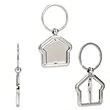 House Shaped Spinning Metal Keychain | https://www.bestnamebadges.com