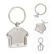 House Shaped Spinning Metal Keychain | https://www.bestnamebadges.com