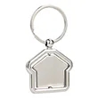 House Shaped Spinning Metal Keychain | https://www.bestnamebadges.com