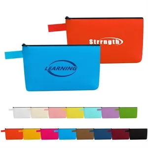 100% Cotton Canvas Travel Cosmetic Bag Pencil Pouch