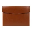 A4 Leather Envelope File Folder Pouch W/ Magnetic Snap | https://www.bestnamebadges.com
