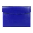 A4 Leather Envelope File Folder Pouch W/ Magnetic Snap | https://www.bestnamebadges.com