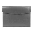 A4 Leather Envelope File Folder Pouch W/ Magnetic Snap | https://www.bestnamebadges.com