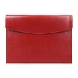 A4 Leather Envelope File Folder Pouch W/ Magnetic Snap | https://www.bestnamebadges.com
