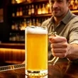 17oz Glass Beer Mug Large Capacity Handheld Bar Drinking Cup | https://www.bestnamebadges.com
