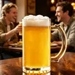 17oz Glass Beer Mug Large Capacity Handheld Bar Drinking Cup | https://www.bestnamebadges.com