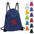 Oxford Gym Drawstring Backpack With Zipper Pocket | https://www.bestnamebadges.com